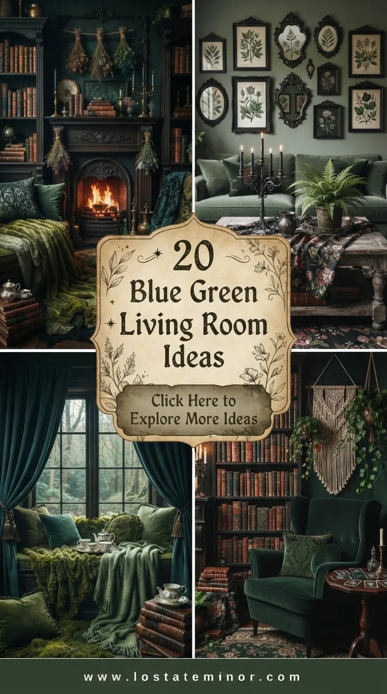 20 Blue and Green Living Room Ideas